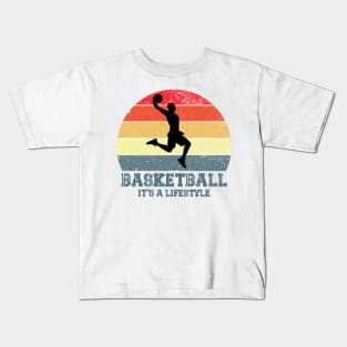 basketball it's a lifestile Kids T-Shirt